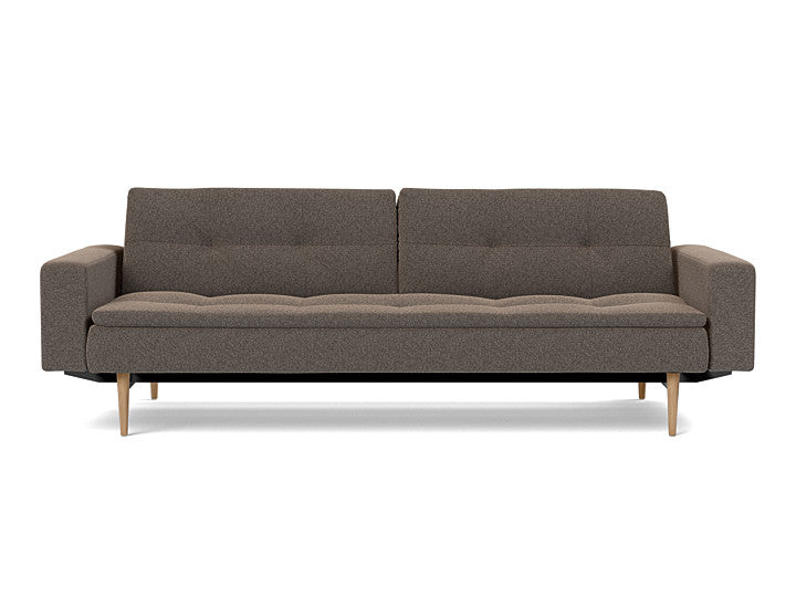 Dublexo Styletto Sofa Bed Light Wood With Arms - variant image