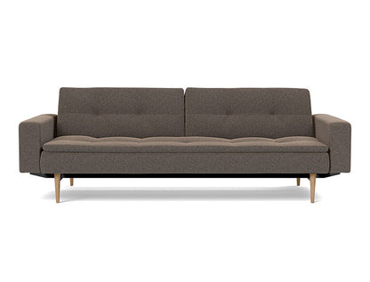 Dublexo Styletto Sofa Bed Light Wood With Arms - variant image