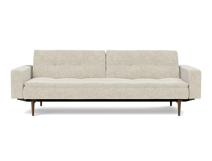 Dublexo Styletto Sofa Bed Dark Wood With Arms - variant image