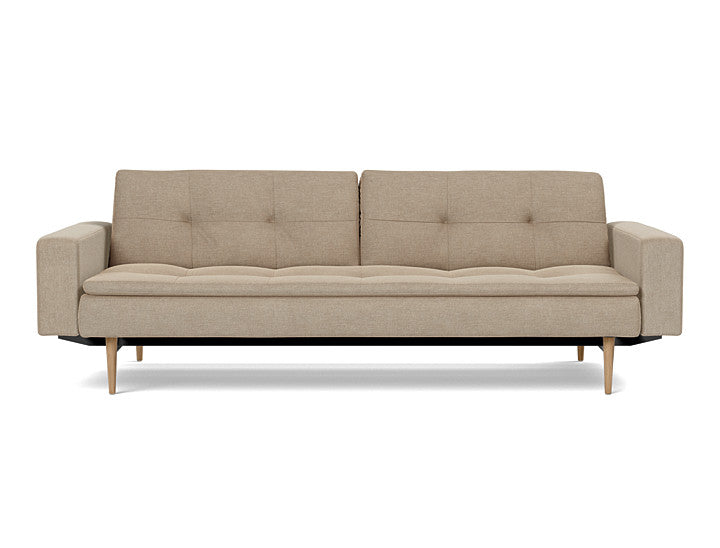 Dublexo Styletto Sofa Bed Light Wood With Arms - variant image