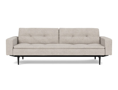 Dublexo Styletto Sofa Bed Black Wood With Arms - variant image