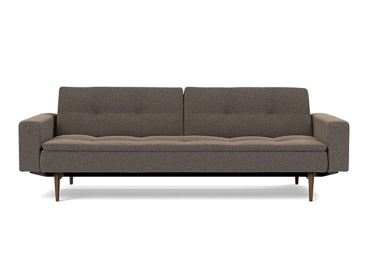 Dublexo Styletto Sofa Bed Dark Wood With Arms - variant image