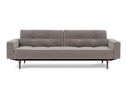 Dublexo Styletto Sofa Bed Dark Wood With Arms - variant image