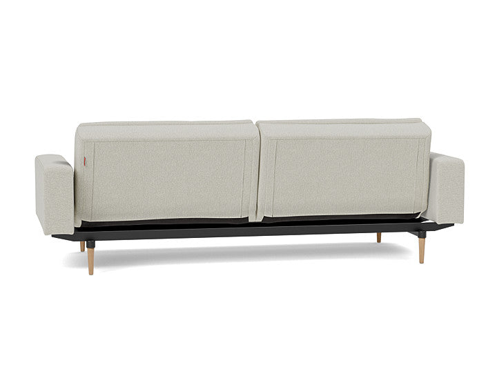 Dublexo Styletto Sofa Bed Light Wood With Arms - angle 3