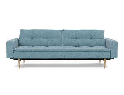 Dublexo Styletto Sofa Bed Light Wood With Arms - variant image