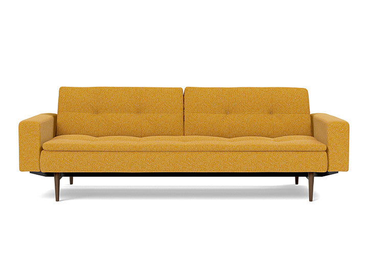 Dublexo Styletto Sofa Bed Dark Wood With Arms - variant image