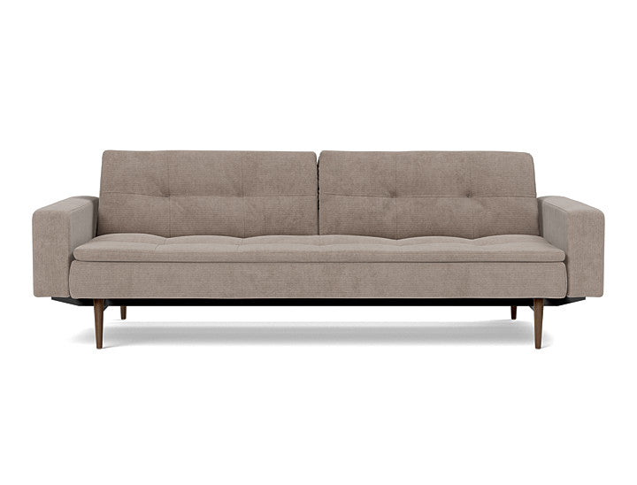 Dublexo Styletto Sofa Bed Dark Wood With Arms - variant image