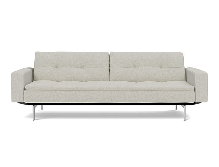Dublexo Chrome Sofa Bed With Arms - angle 1