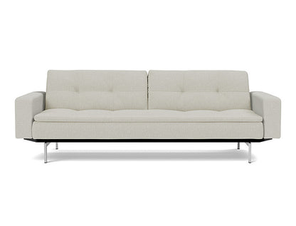 Dublexo Chrome Sofa Bed With Arms - angle 1