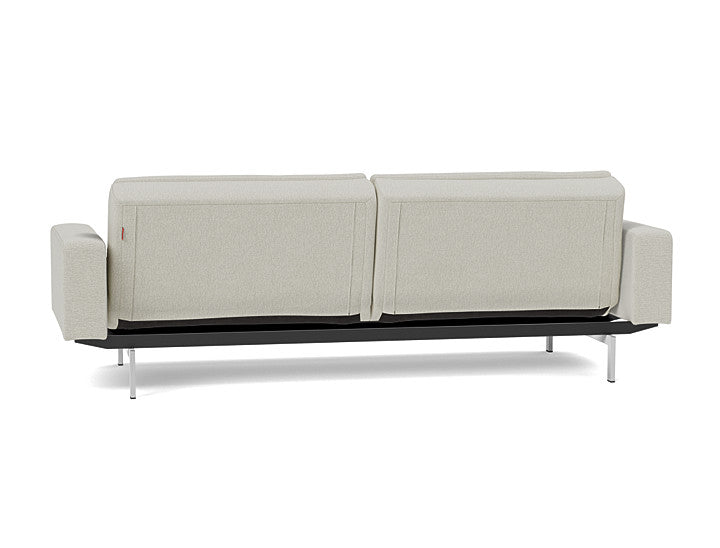 Dublexo Chrome Sofa Bed With Arms - angle 3