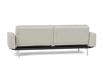 Dublexo Chrome Sofa Bed With Arms - angle 3