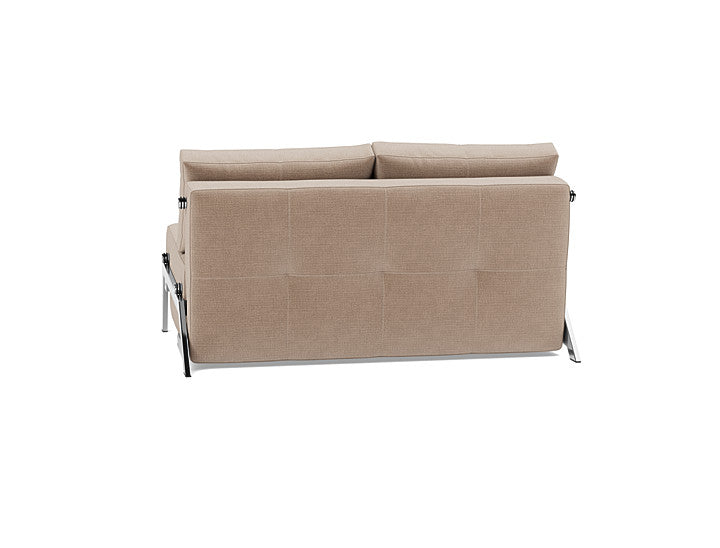 Cubed 140 Chrome Sofa Bed - angle 3