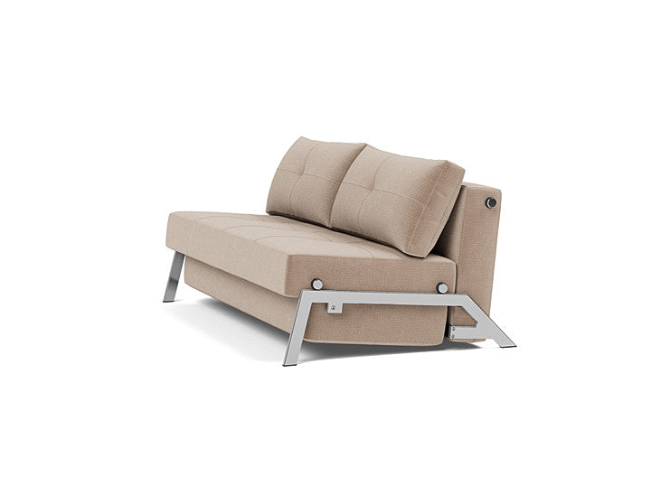 Cubed 160 Chrome Sofa Bed - angle 4