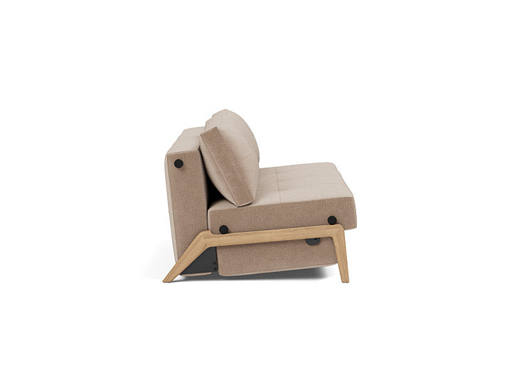 Cubed 160 Wood Sofa Bed - angle 2