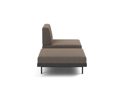 Puri Daybed With Walnut Table - angle 2