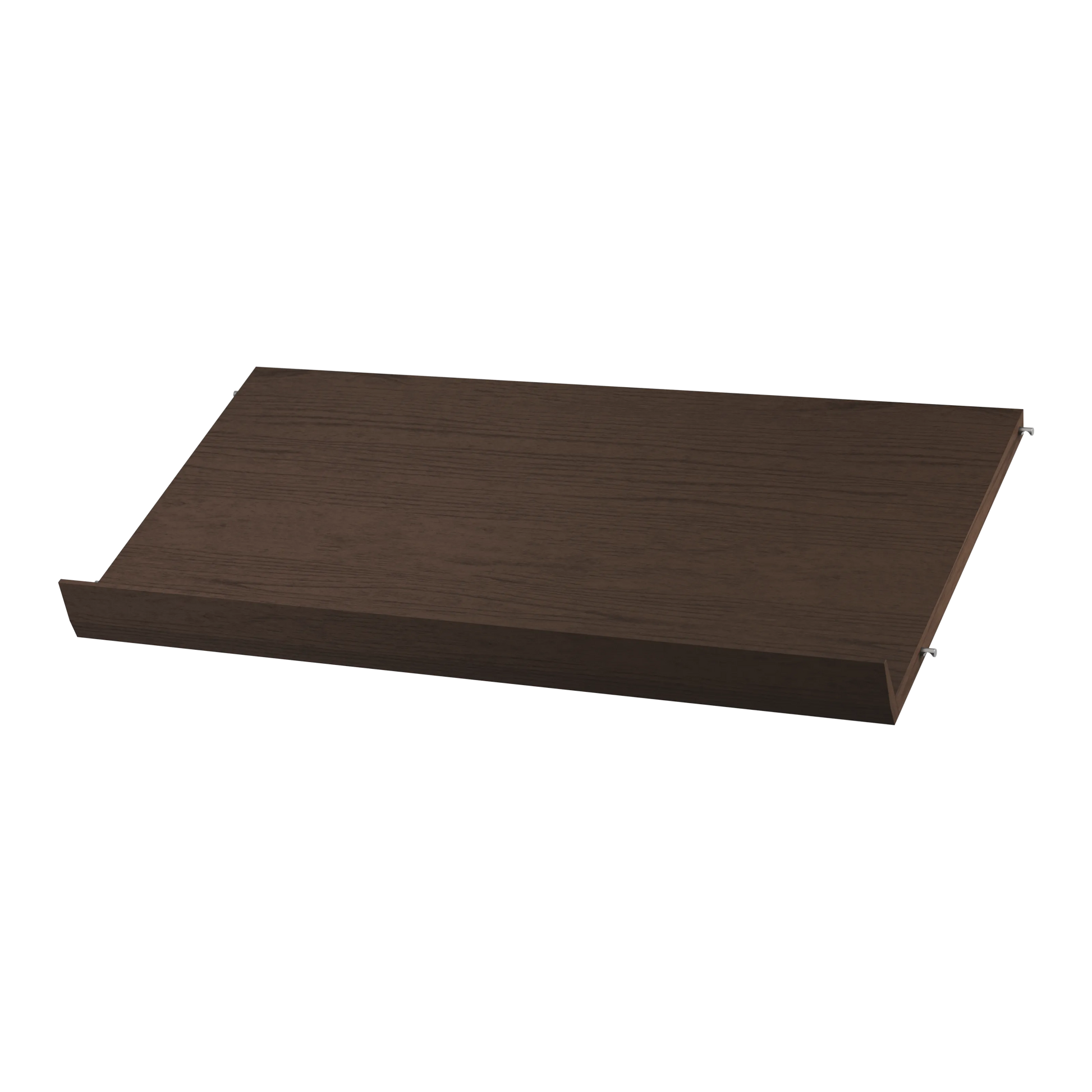 Magazine shelf solid - W78 x D30 x H15, Dark oak - image 3
