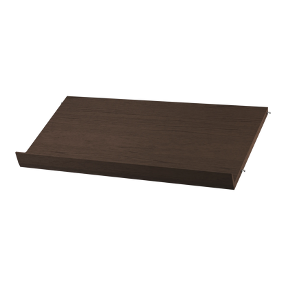 Magazine shelf solid - W78 x D30 x H15, Dark oak - image 3