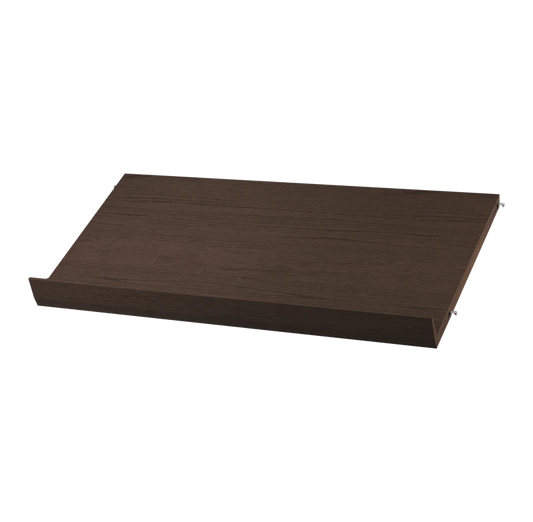Magazine shelf solid - W78 x D30 x H15, Dark oak