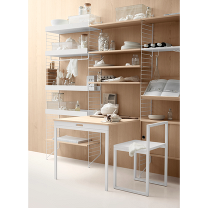 Folding table - W78 x D30 x H71, Ash/White - image 2