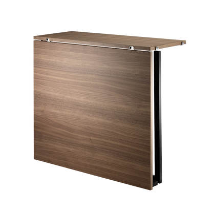 Folding table - W78 x D30 x H71, Walnut/Black