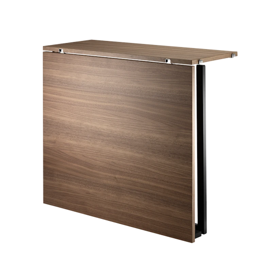 Folding table - W78 x D30 x H71, Walnut/Black