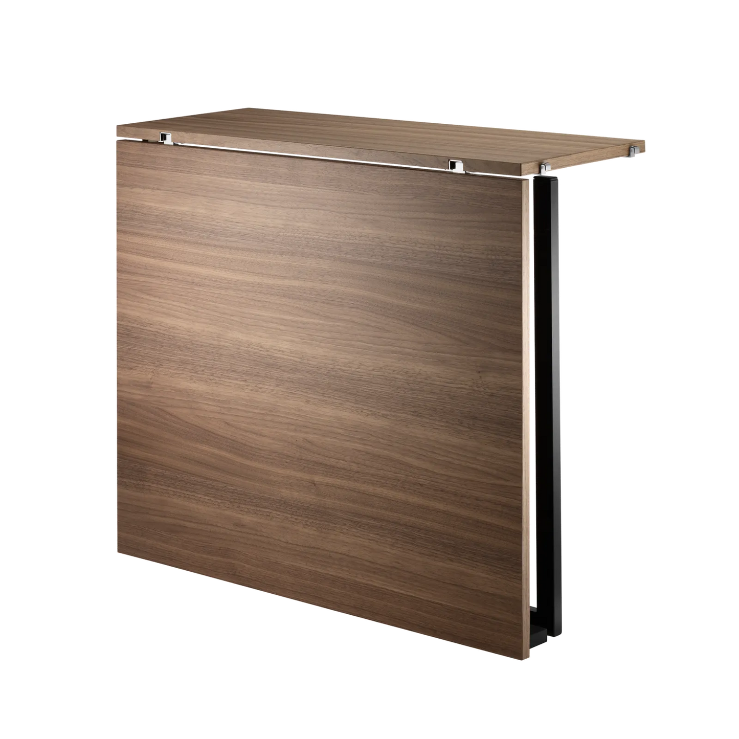 Folding table - W78 x D30 x H71, Walnut/Black - image 3