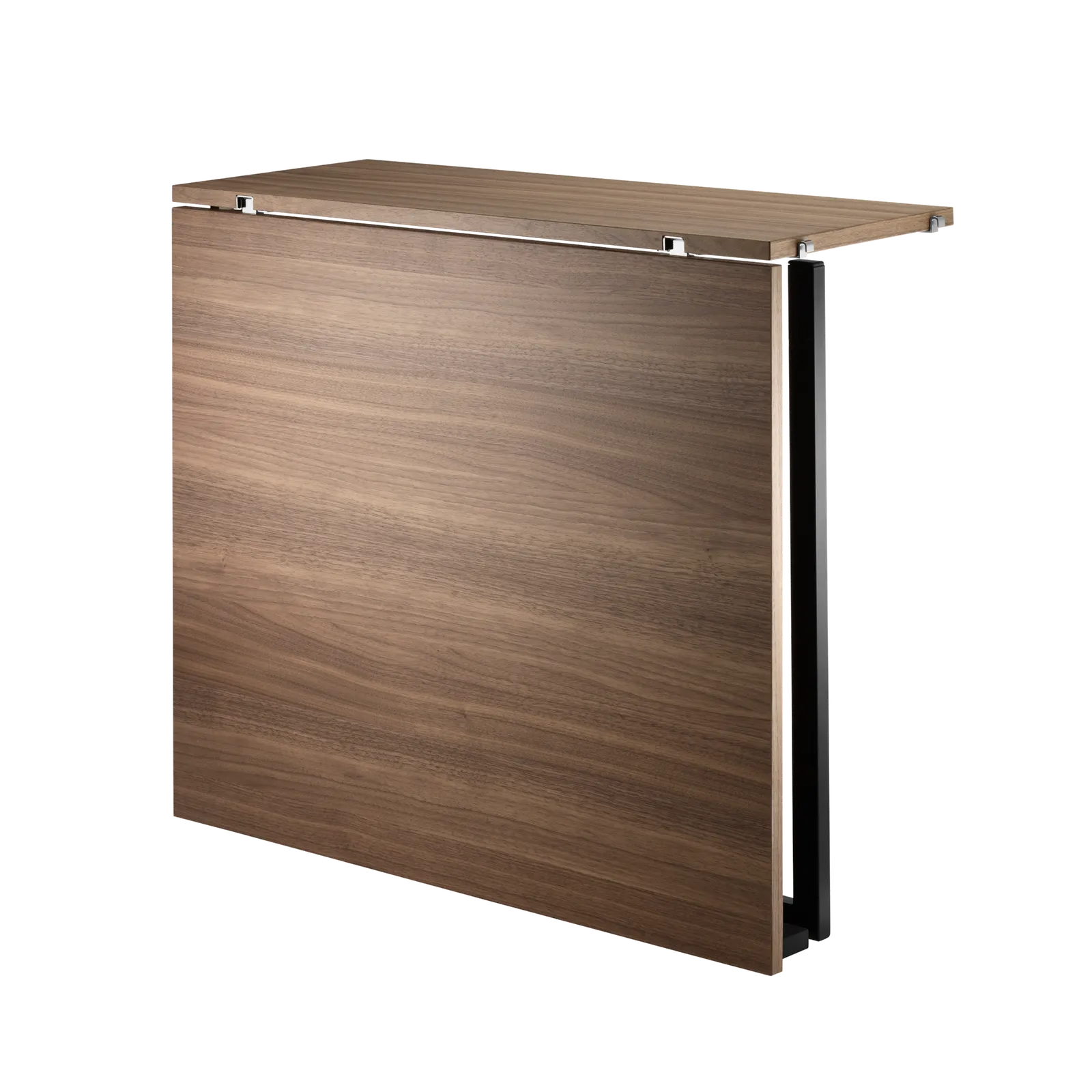 Folding table - W78 x D30 x H71, Walnut/Black - image 3