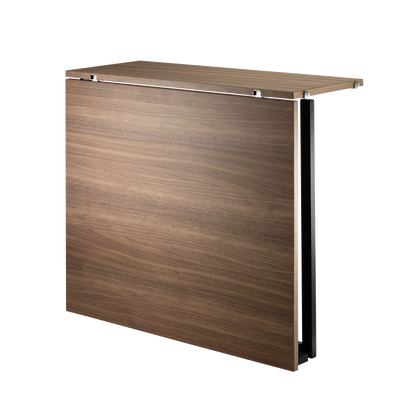 Folding table - W78 x D30 x H71, Walnut/Black - image 3