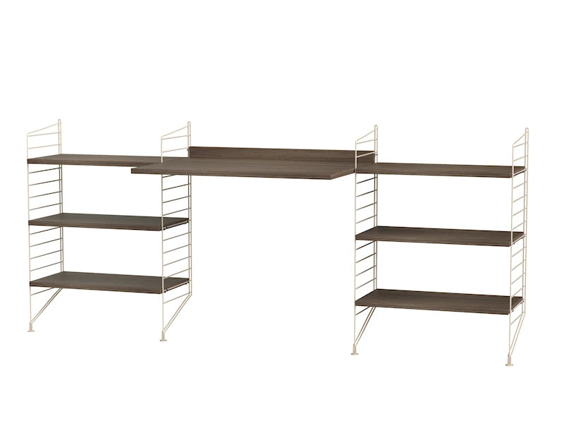 Workspace D Beige/Walnut