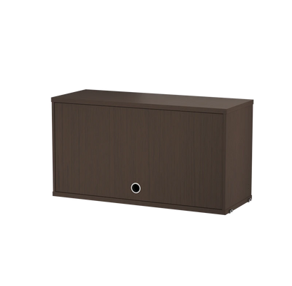 Cabinet with flip door - W78 x D30 x H42, Dark oak