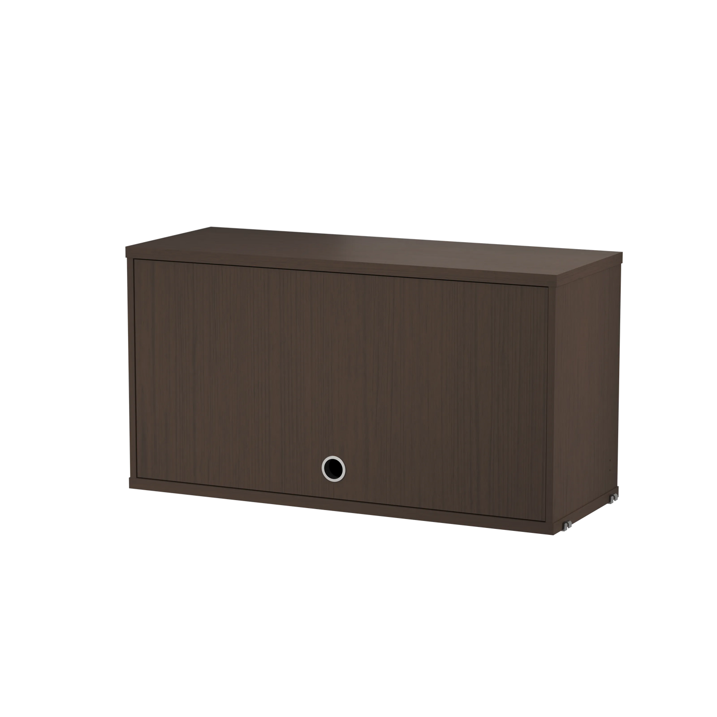 Cabinet with flip door - W78 x D30 x H42, Dark oak - image 3