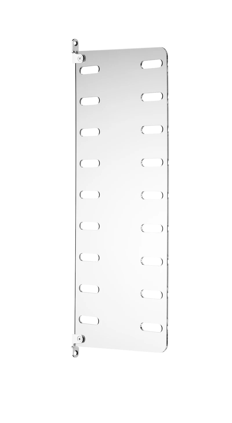 Plex wall panel - D20 x H50, Clear perspex, 2-pack