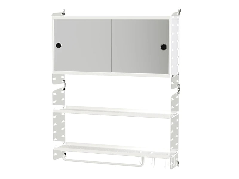 Bathroom D Clear perspex/White