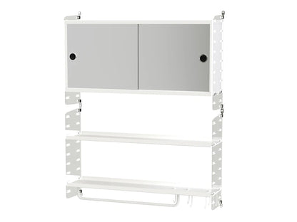 Bathroom D Clear perspex/White