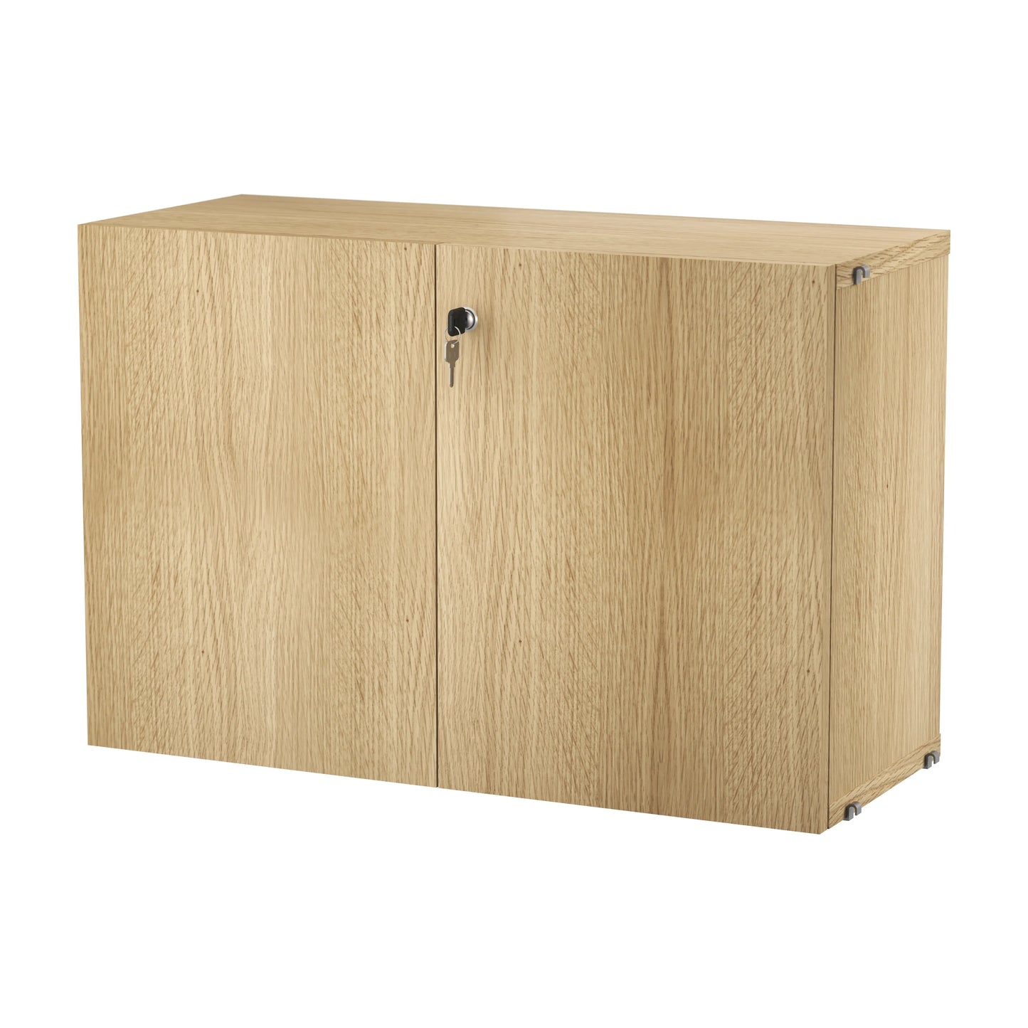 Cabinet with lock - W78 x D32.2 x H52, Oak - image 4