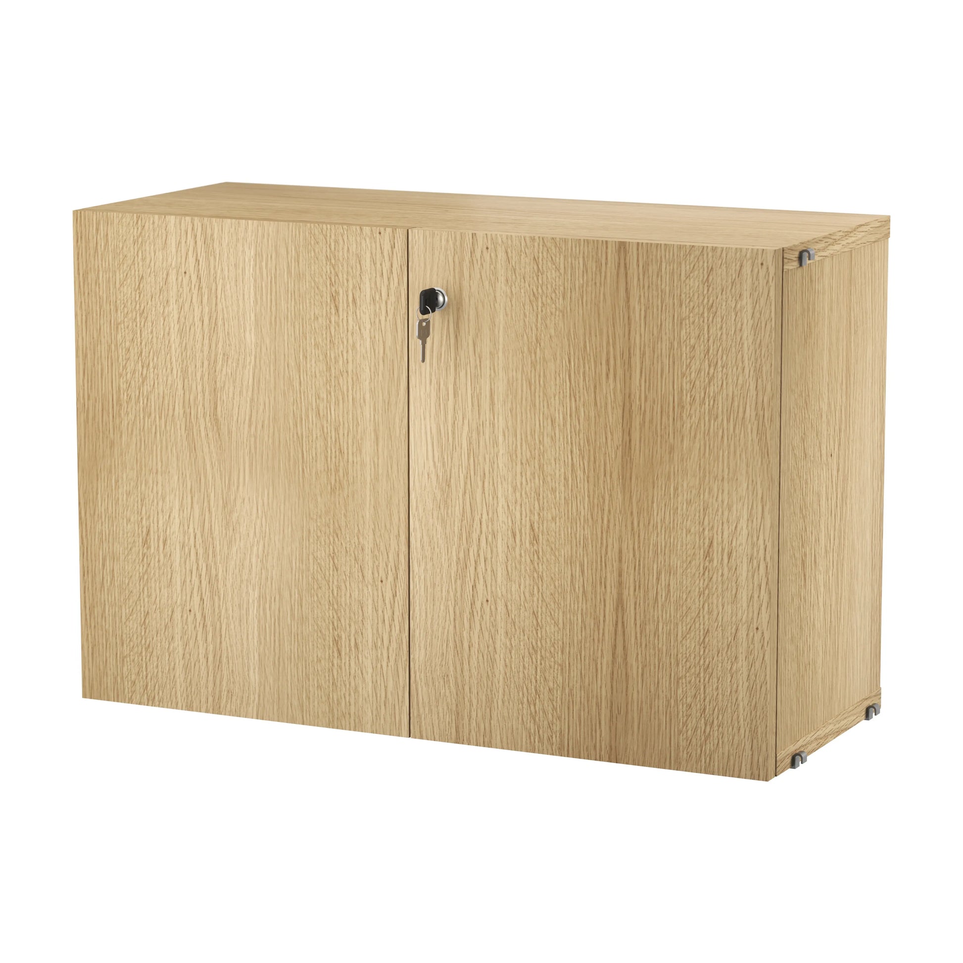 Cabinet with lock - W78 x D32.2 x H52, Oak - image 4