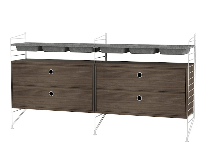 Bedroom G White/Walnut