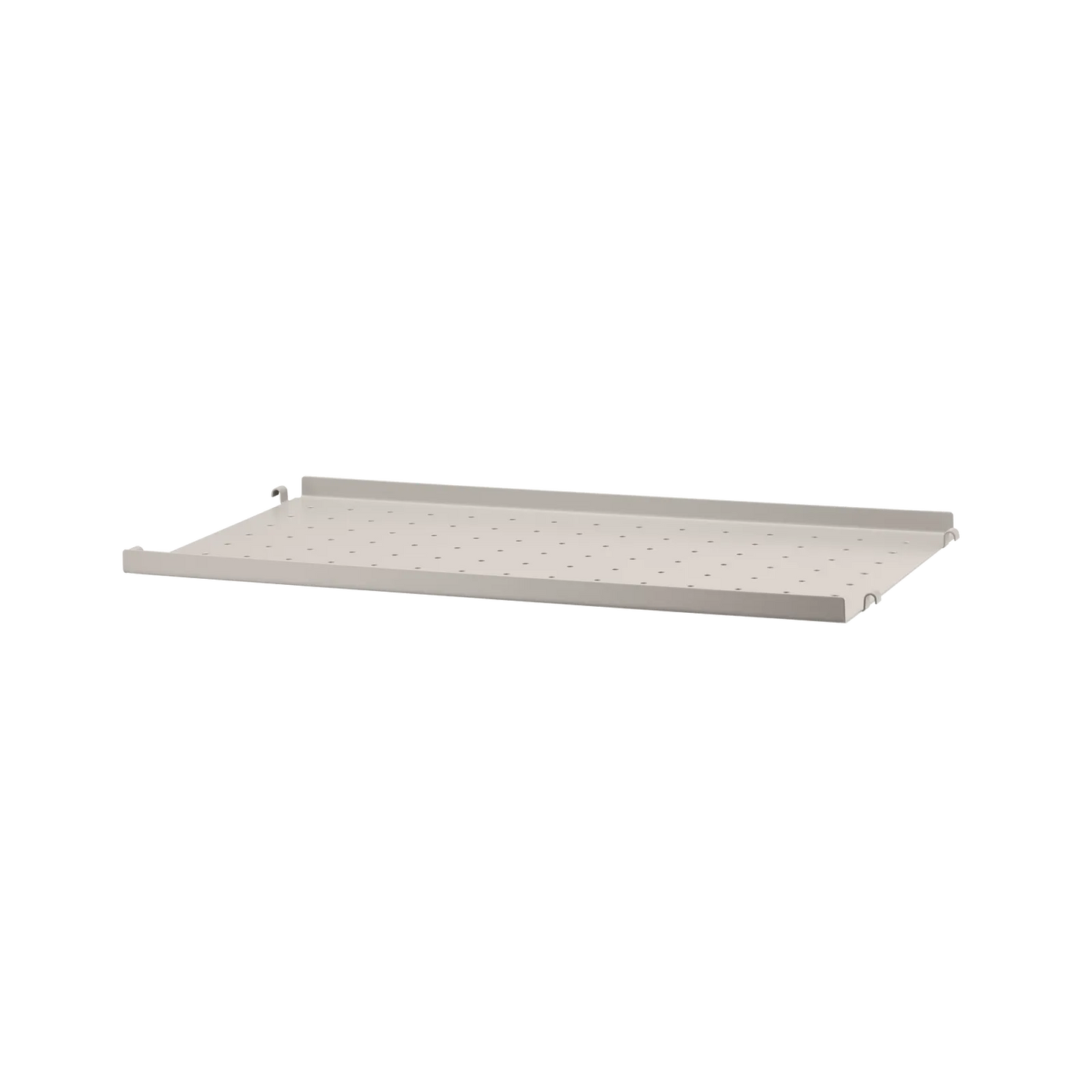 Metal shelf low edge - W58 x D30, Beige - image 3