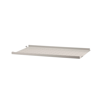 Metal shelf low edge - W58 x D30, Beige - image 3