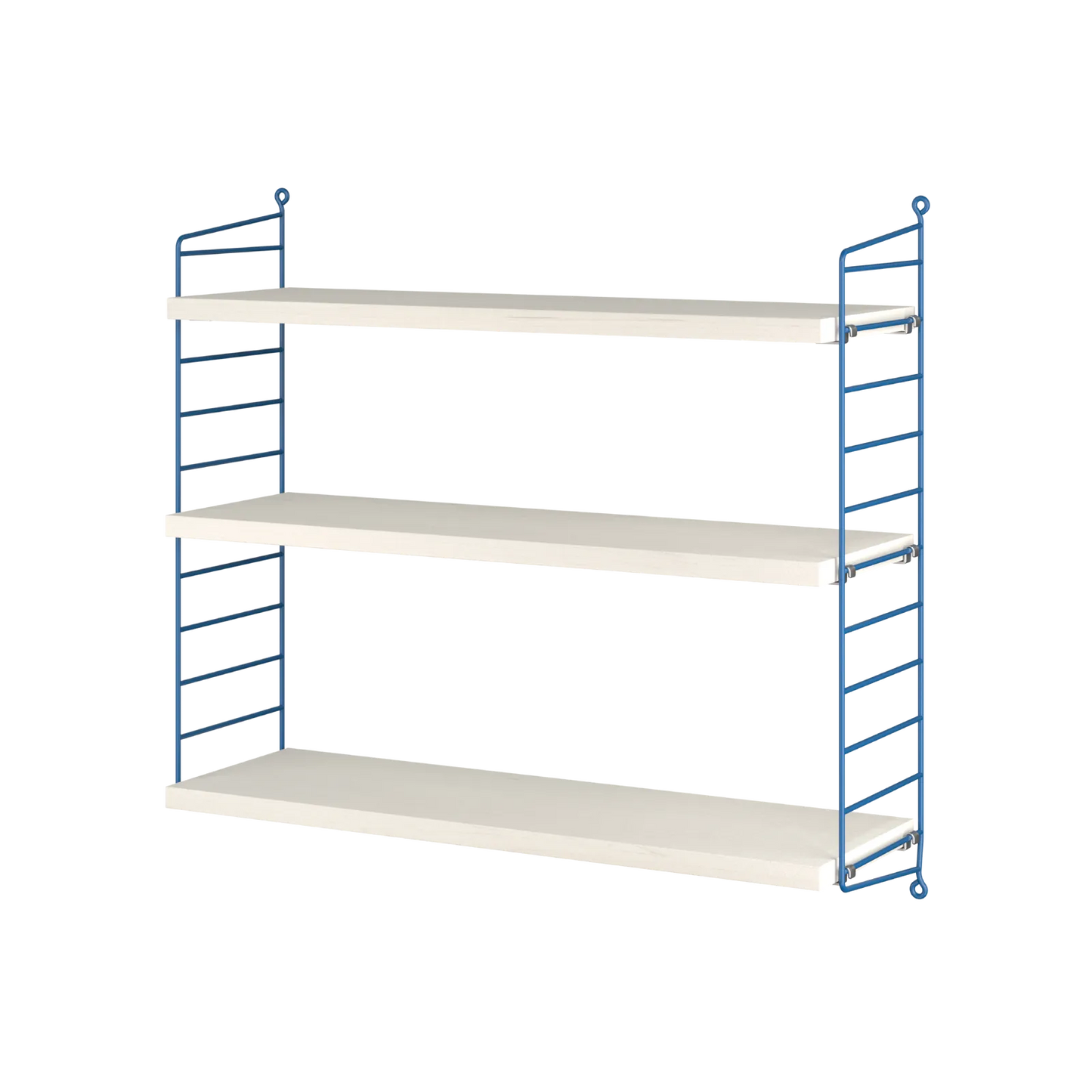 String 1949-2024 - W60 x D20 x H60, Blue/White oiled pine - image 5