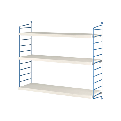 String 1949-2024 - W60 x D20 x H60, Blue/White oiled pine - image 5