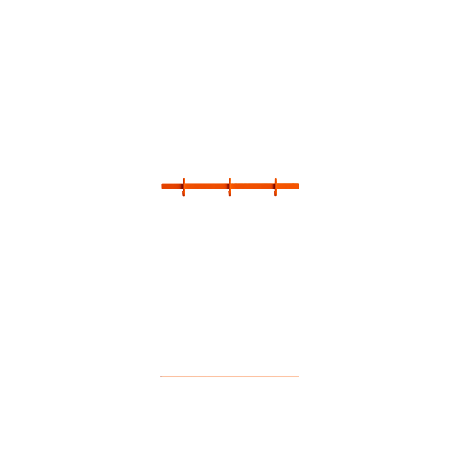 Relief Hook rail, Small - W41, Orange - image 4