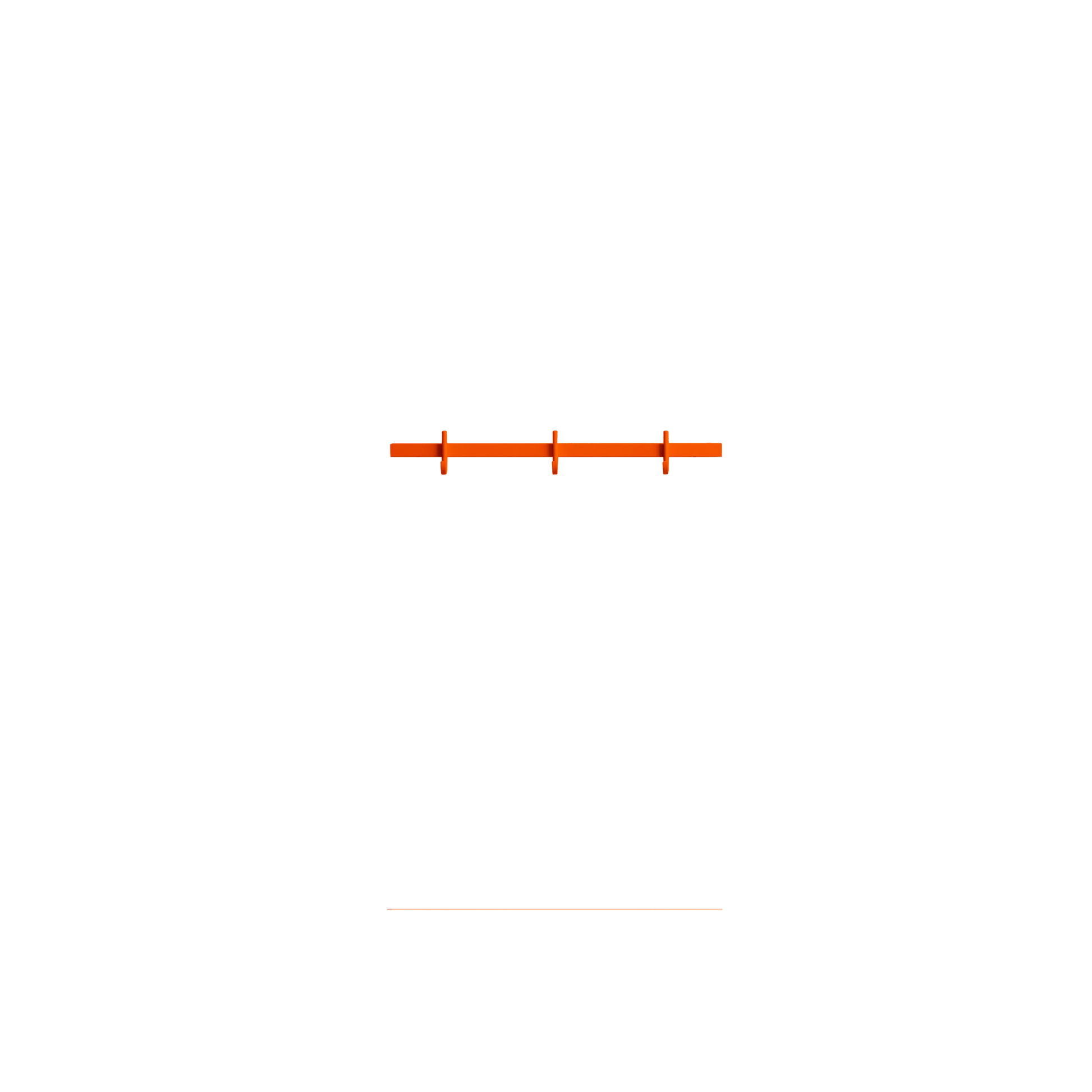 Relief Hook rail, Small - W41, Orange - image 4