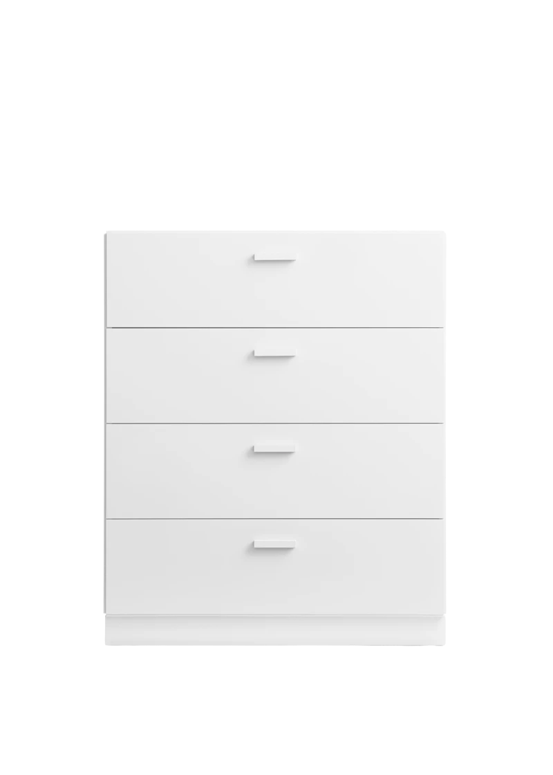 Relief Chest of drawers, wide White
