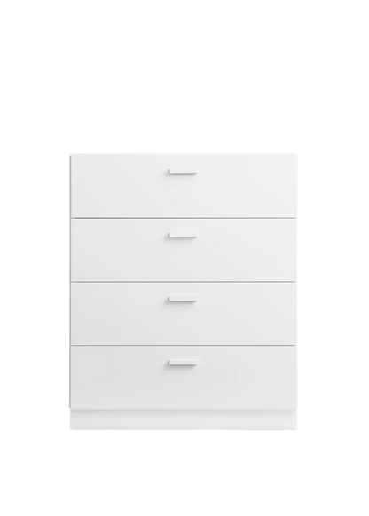 Relief Chest of drawers, wide White