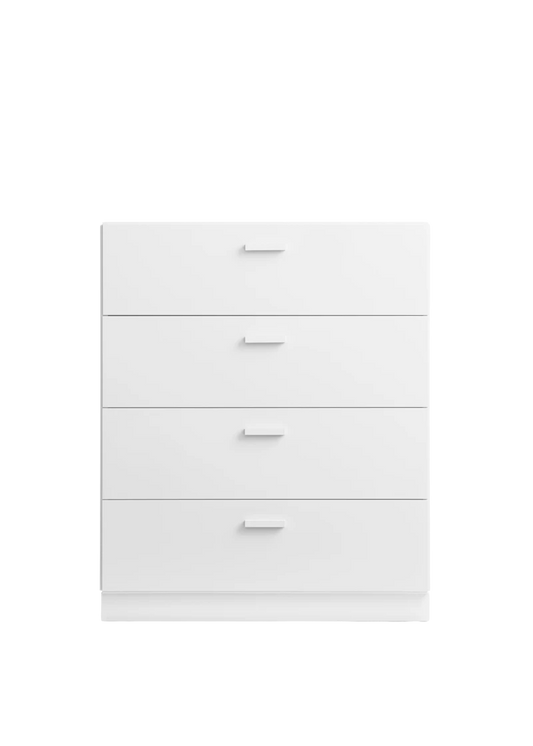 Relief Chest of drawers, wide White