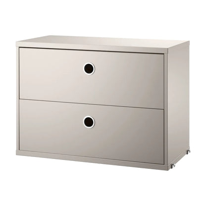 Chest of drawers - W58 x D30 x H42, Beige - image 4