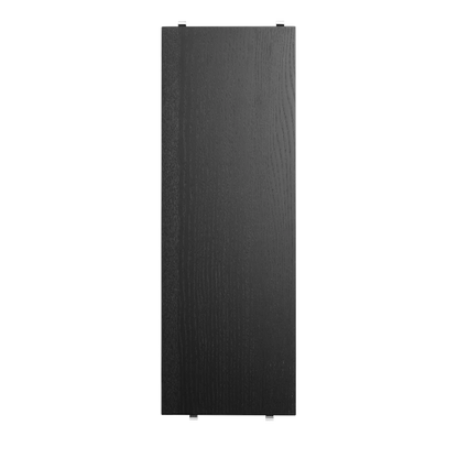 Shelf - W58 x D20, Black stained ash, 3-pack