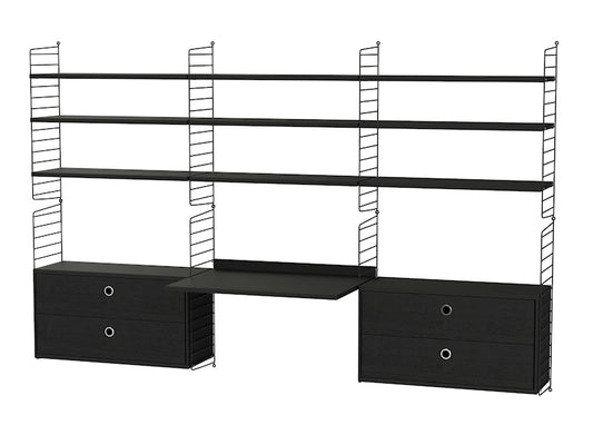 Workspace F Black/Black stained ash