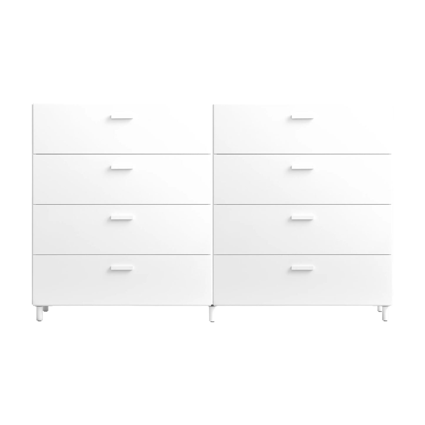 Two wide Relief drawers with legs White - image 6
